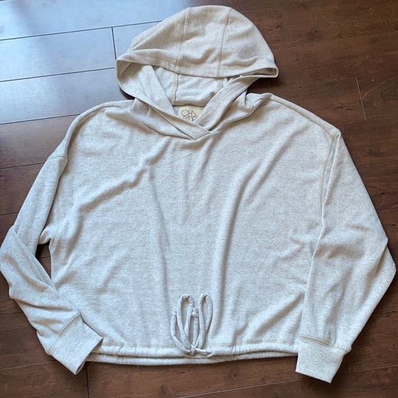 Chaser Linen Rib Long Sleeve Pullover Hoodie - Picture 2 of 5
